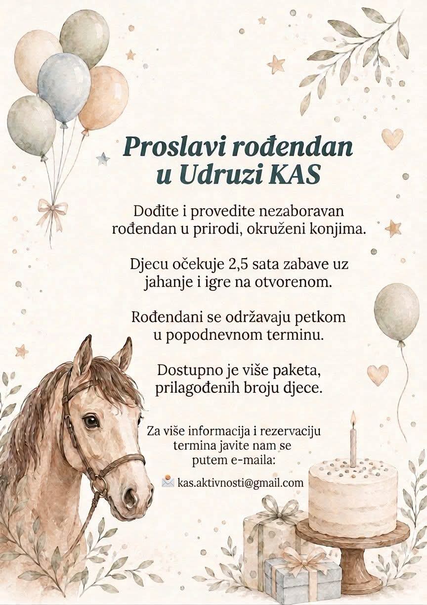 Proslavi rođendan u Udruzi Kas